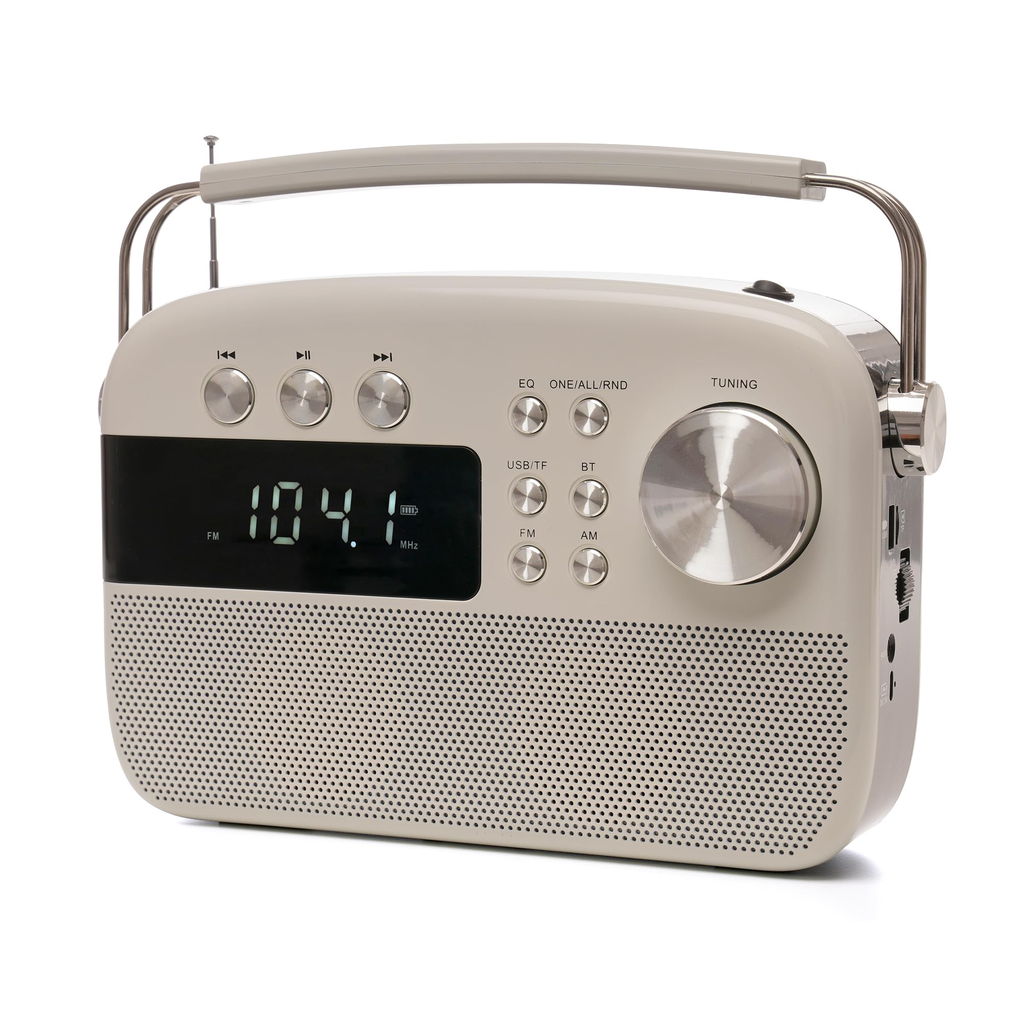 Lloytron Encore Portable Fm/Am Bluetooth Radio - Ivory White, White