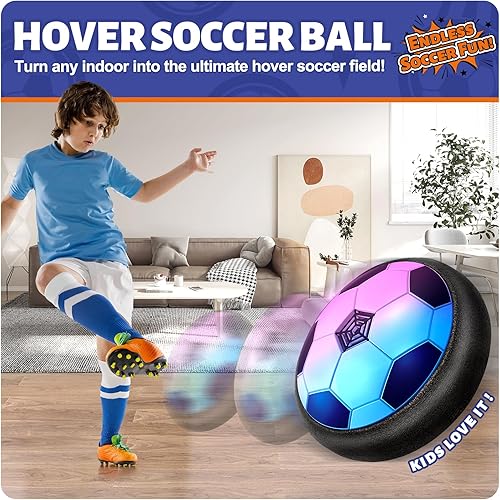 Miniatura 2 de Officygnet Hover - Balón de fútbol para niños, juguetes de interior, regalos para niños de 6, 7, 8, 9, 10, 11, 12 años, juguetes de fútbol flotantes