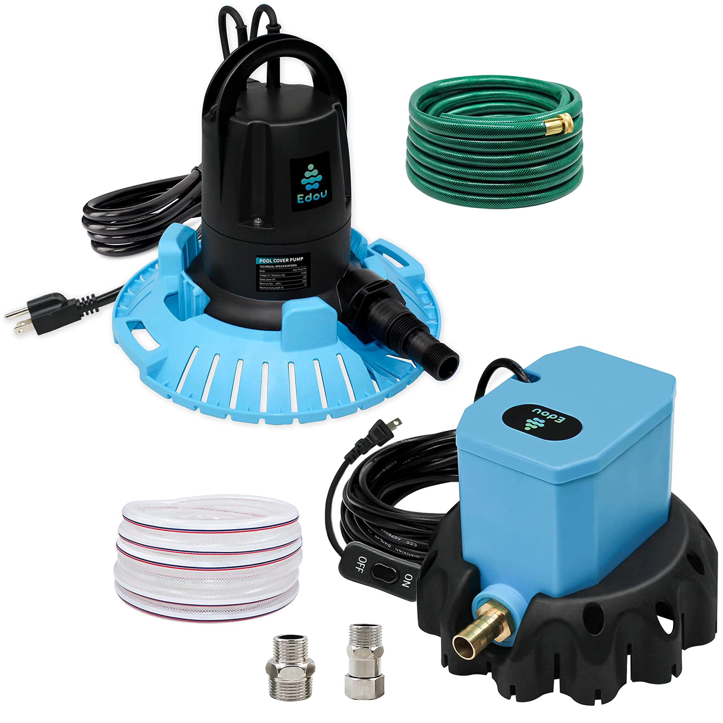 EDOU Automatic Swimming Pool Cover Pump 