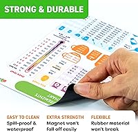 Vista 6 de Imán de conversión de cocina – Tabla de conversión de mediciones – Suministros para hornear Accesorios para hornear Gadgets de cocina – Regalos