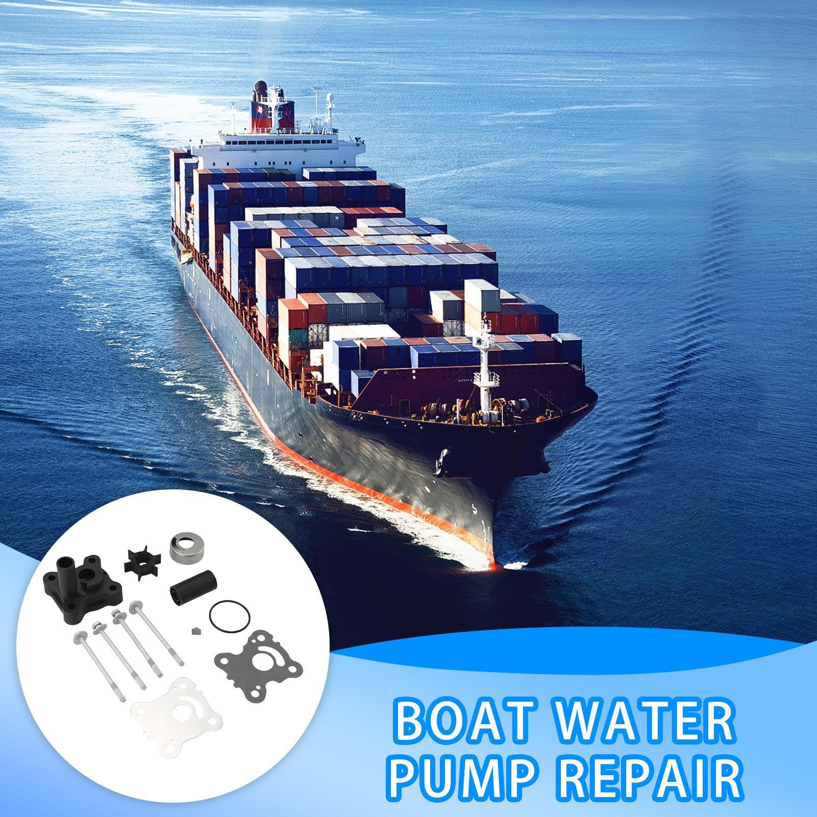 Kit Di Riparazione Per La Pompa Acqua Strumento Robusto E Veloce | Alloggiamento Per La Pompa Acqua per Officina, Manutenzione all'Aperto, Appassionati di Costruzione Barche e Motori