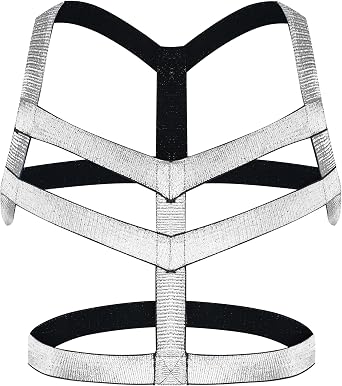 Mens Harness Belt Body Chest Elastic Halter Nylon Shoulder Strap Club Wear Costume