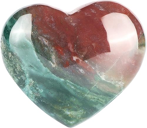 Artistone Corazón de cristal natural de 2 pulgadas, cristales curativos, piedras de corazón pulidas de bolsillo, piedras preciosas de amor, chakras,