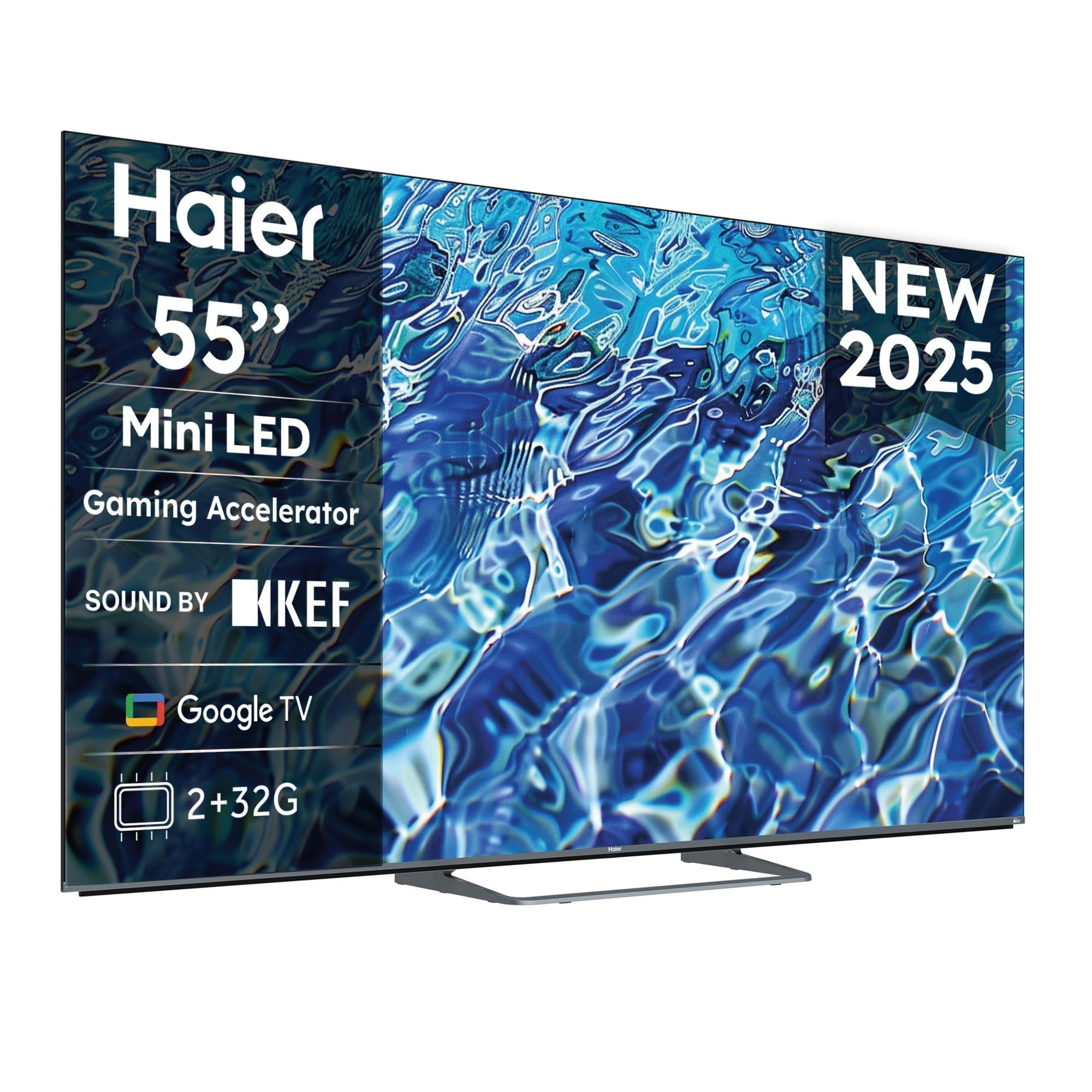 Haier 55" QD MiniLED 4K UHD Smart TV H55M80FUX Google TV Dolby Atmos HDR10 Bluetooth 5.2