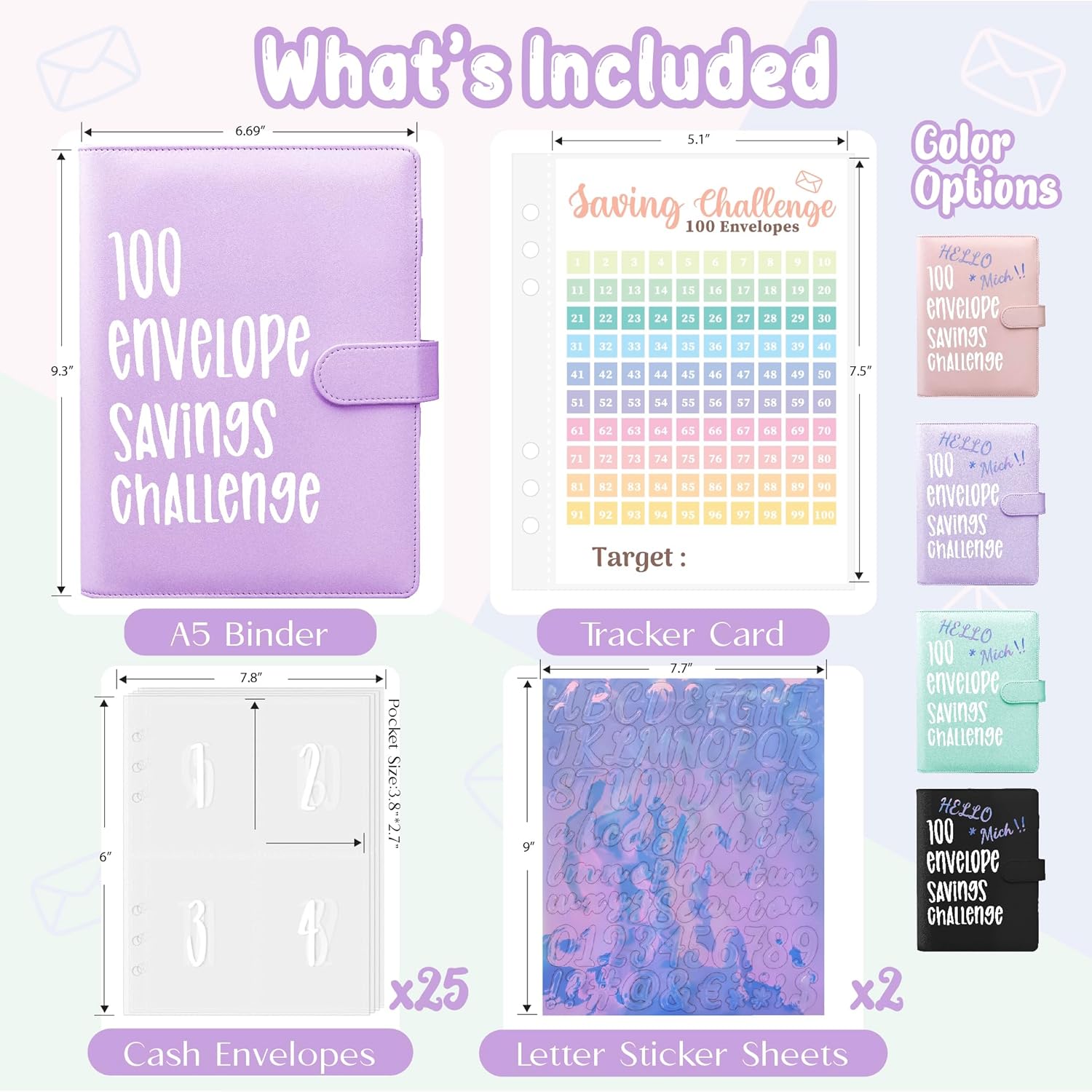 Save Smart: Unveiling the Axolotl 100 Envelopes Money Saving Challenge Binder!