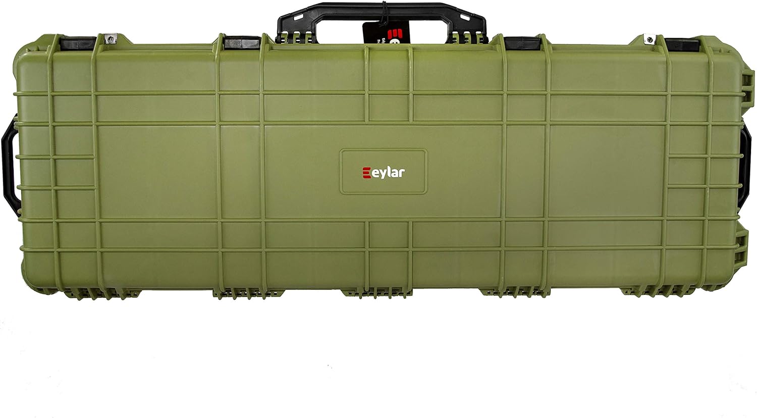 Eylar 44 Inch Protective Roller Rifle Hard Case With Foam, Waterproof & Crushproof, Two Rifles Or Multiple Guns, Pressure Valve With Lockable Fittings OD Green