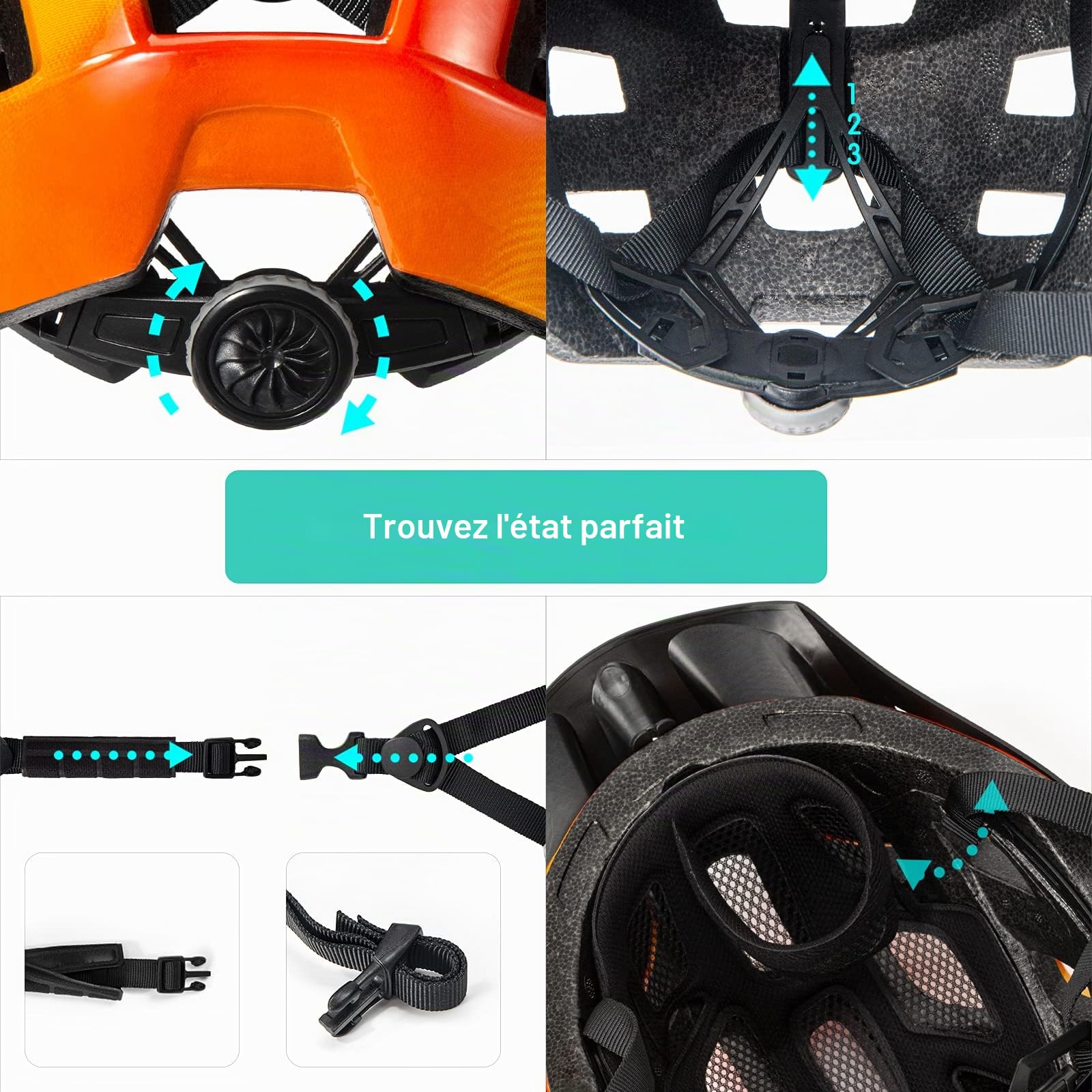 SIFVO Casque Velo Enfant Casque Vélo pour Enfants Garçons et Filles 8+ Ans, Casques de Vélo Enfants Casque Vélo Enfant avec Visière Amovible, 52-58cm