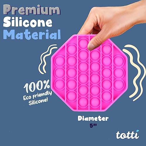 Miniatura 5 de TOTTI Pop It Fidget juguete para la ansiedad empuja burbujas Juguetes sensoriales para reventar burbujas, alivio de la Ansiedad y del estrés para