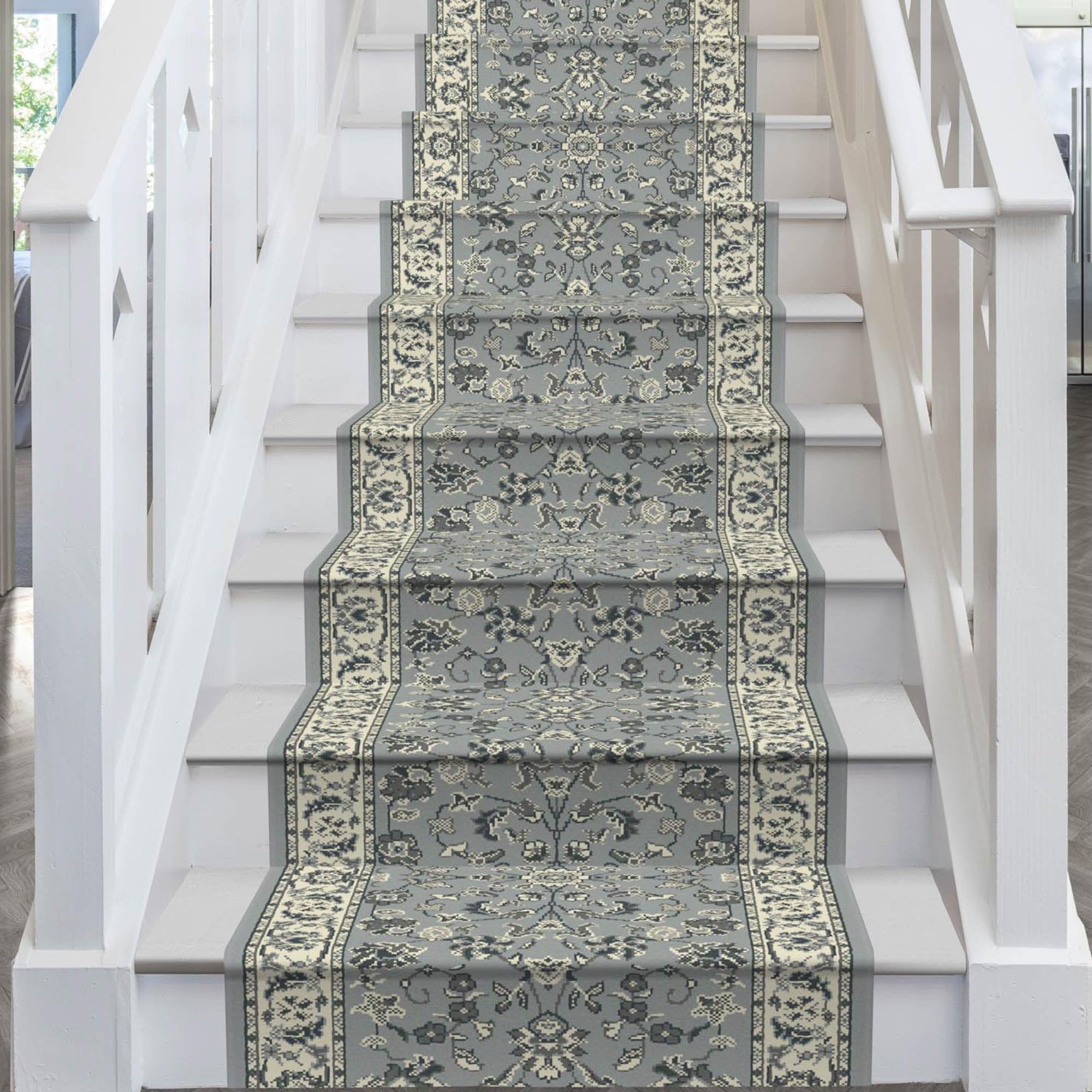 runrug Soft & Comfortable Stair Runner - Smooth & Durable Carpet for Stairs - Stain-Resistant, Fade-Resistant - Multiple Sizes - 570cm x 70cm - 9mm Thick - Traditional, Grey โ image 1