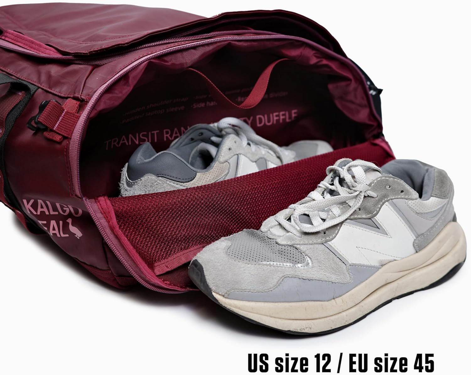 Utility Duffle Bag 40L, Convertible Backpack for Travel, Gym & Commute, Water Repellent - Image 7