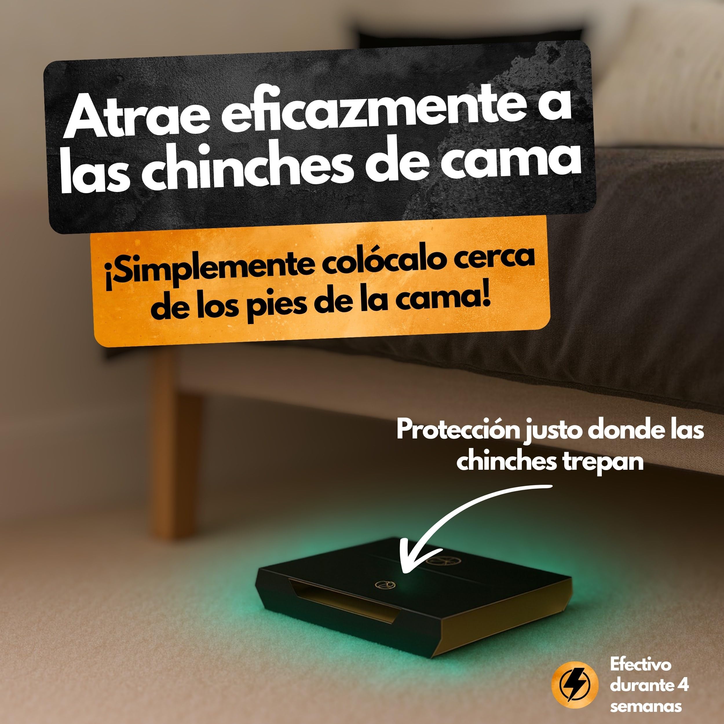 Trampa para chinches – 8 unidades – Con sustancia atrayente – Eficaz hasta 4 semanas – Para determinar la necesidad y controlar la infestación – Sin químicos – Contra Cimex lectularius y C. hemipterus