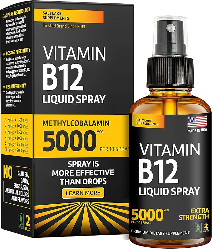 Vitamin B12 Sublingual Vegan B12 Vitamin Spray