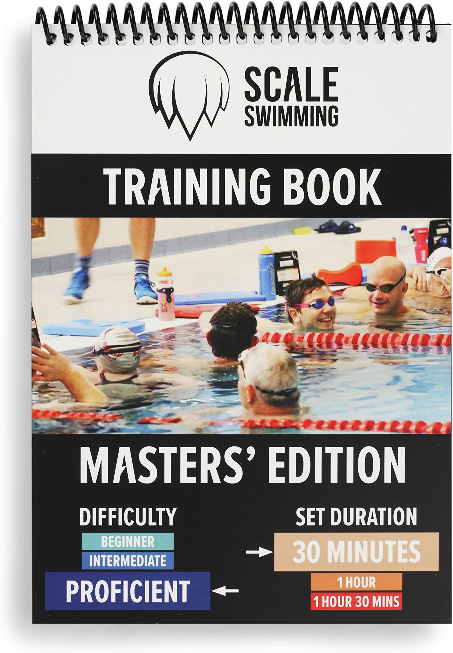 Scale SwimmingMASTERS Training | Waterproof Book | Professional Swim Sets for MASTER SWIMMERS