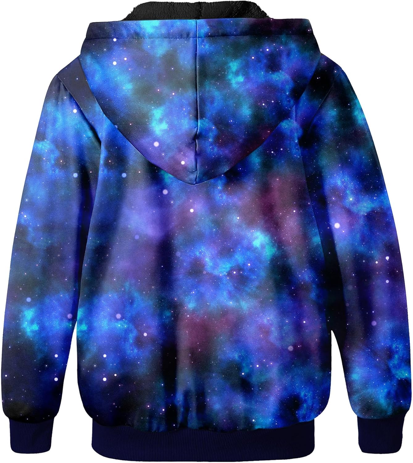 JACKETOWN Boys Zip Up Hoodies Kids Fleece Jacket Long Sleeve Sherpa Lined Sweatshirt Warm Winter Coats Outwear 6-15 Years - Image 4