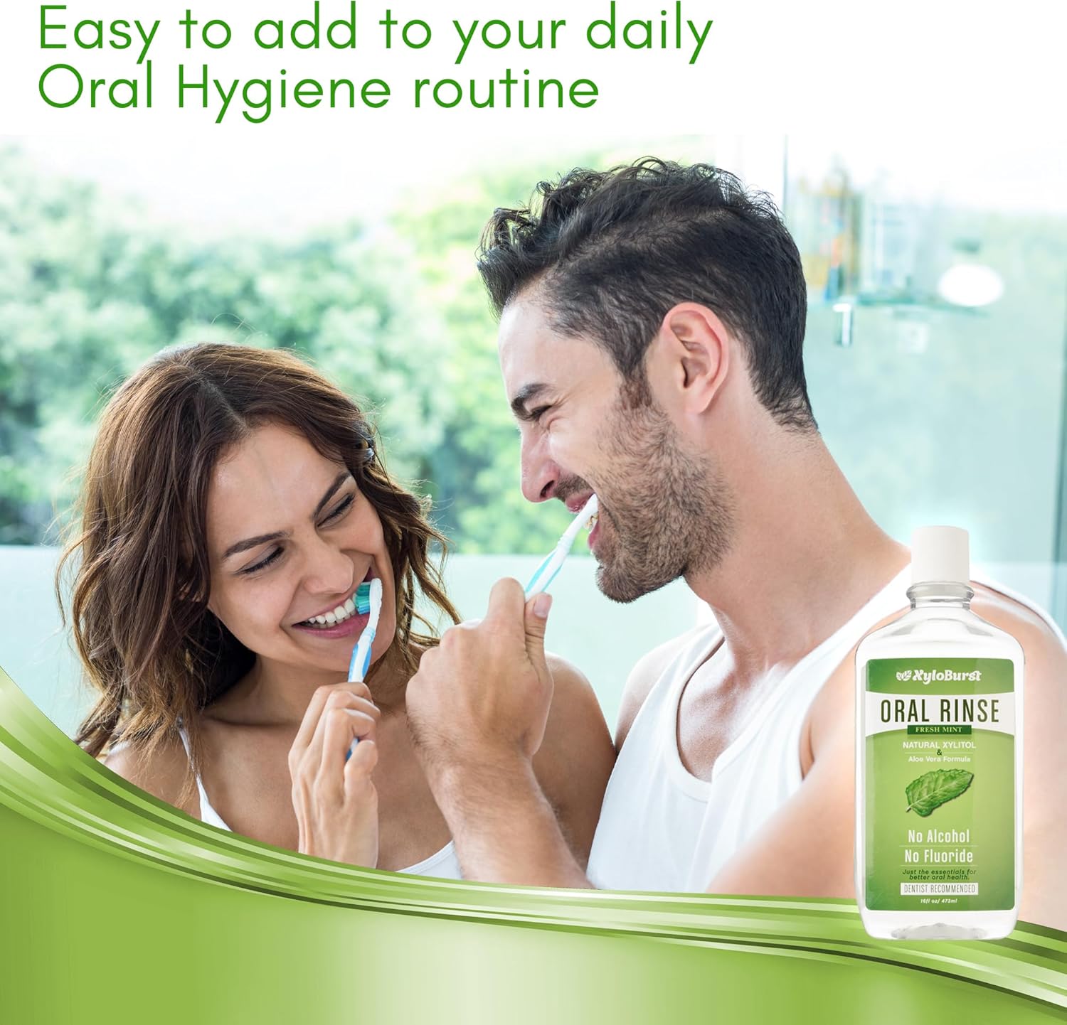 Xyloburst Oral Rinse Mouthwash - Natural Xylitol Mouthwash | Fluoride Free Mouth Wash | Alcohol Free Mouth Wash | Fresh Mint Mouth Rinse | SLS Free - Image 4