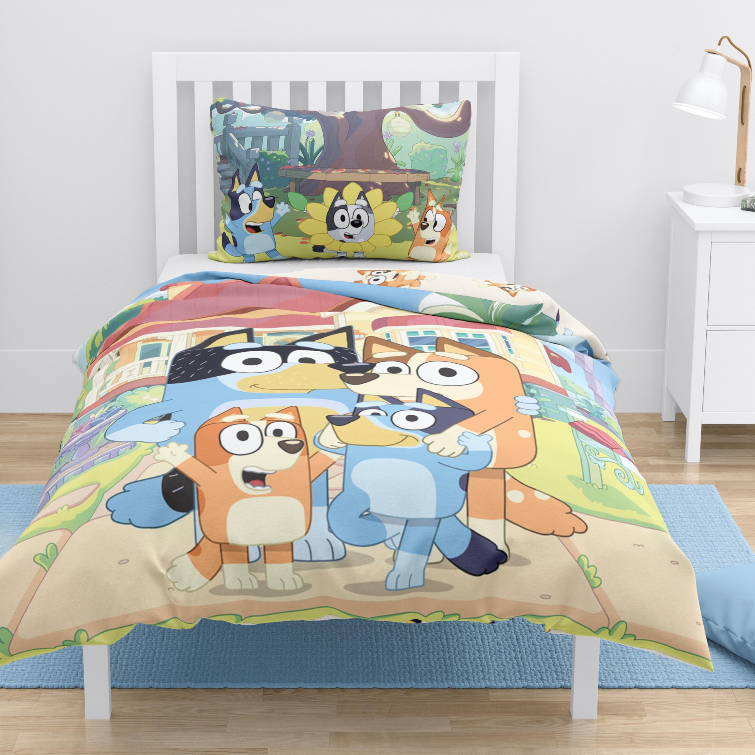 Ropa de cama Bluey de algodon cien por cien para niños de 100 x 135 cm