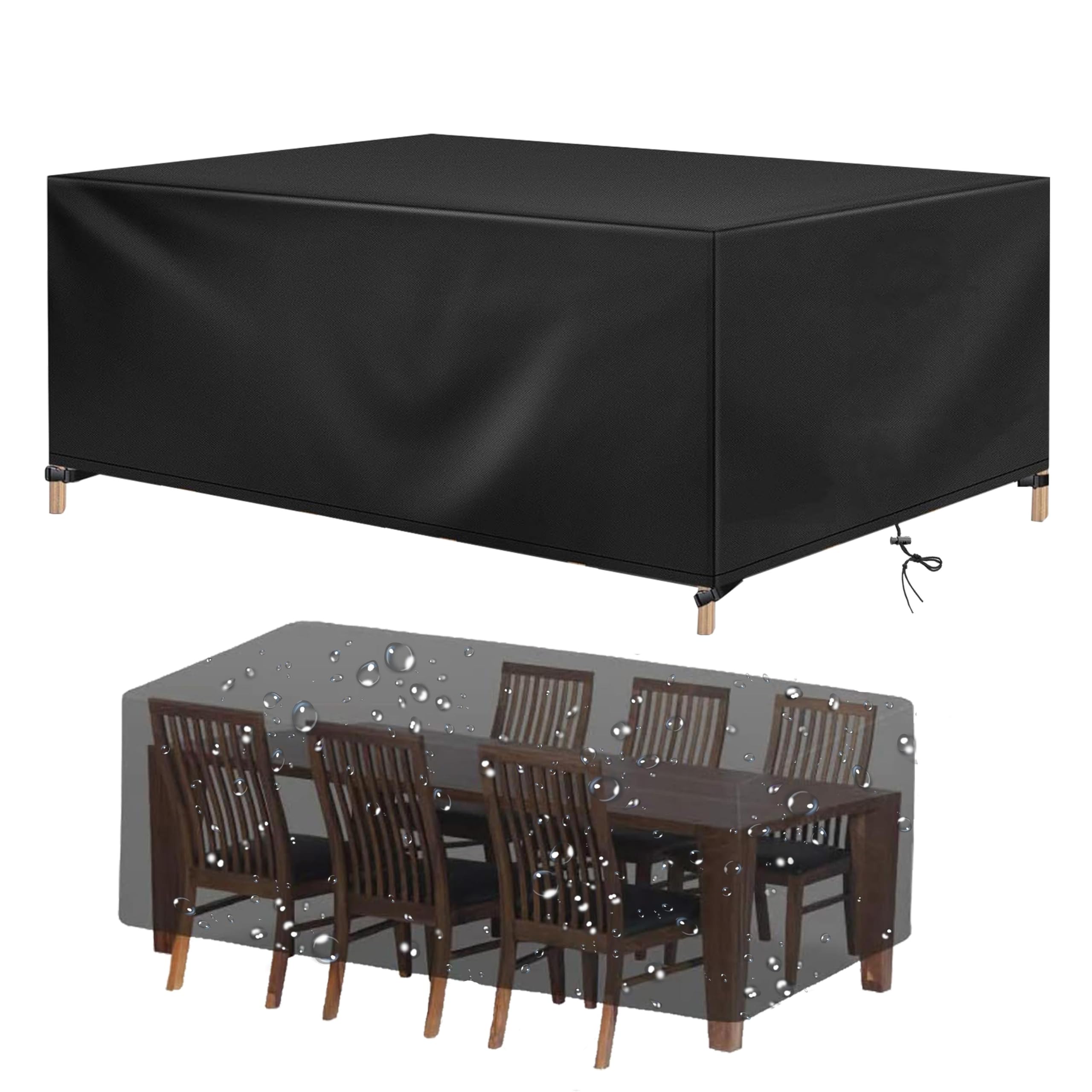 Dokon Housse Salon De Jardin Exterieur Imperméable, Tissu Oxford 420D