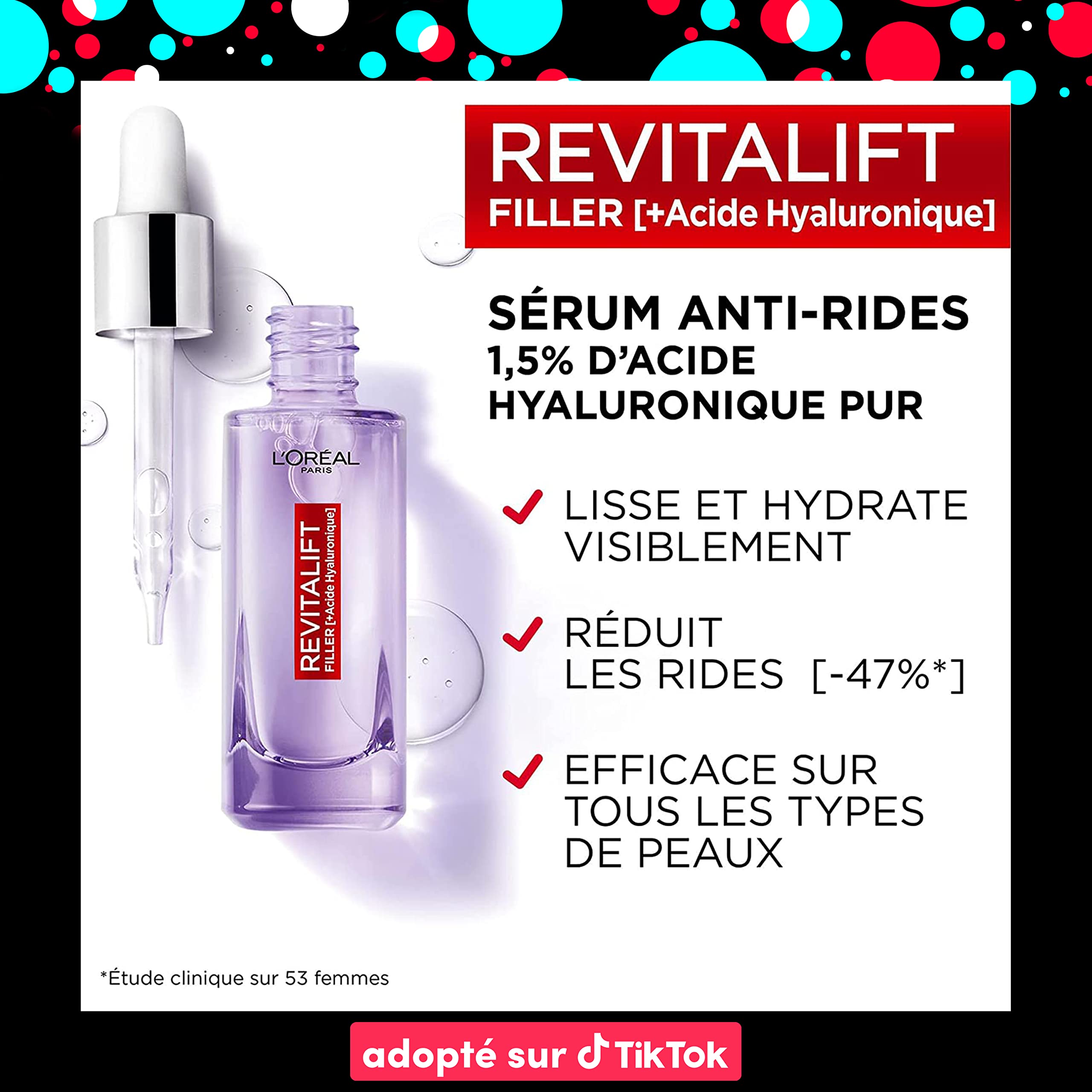 L'Oréal Paris Zestaw #AdoptésurTikTok - Produkty TikTok - Tusz do rzęs Sky High Maybelline, Serum Witamina C Garnier, Serum Revitalift Filler, Proszek 24 godziny, Elsève Dream Long