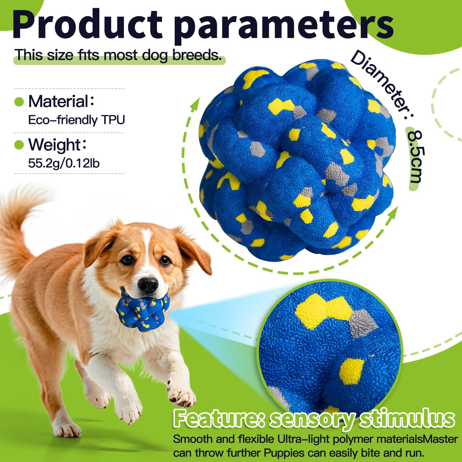 Moonorange Upgrade Dog Balls Interactive Toys for Aggressive Chewers, Indestructible Tennis Durable Bouncy for Fetch Game, Lightweight Floating