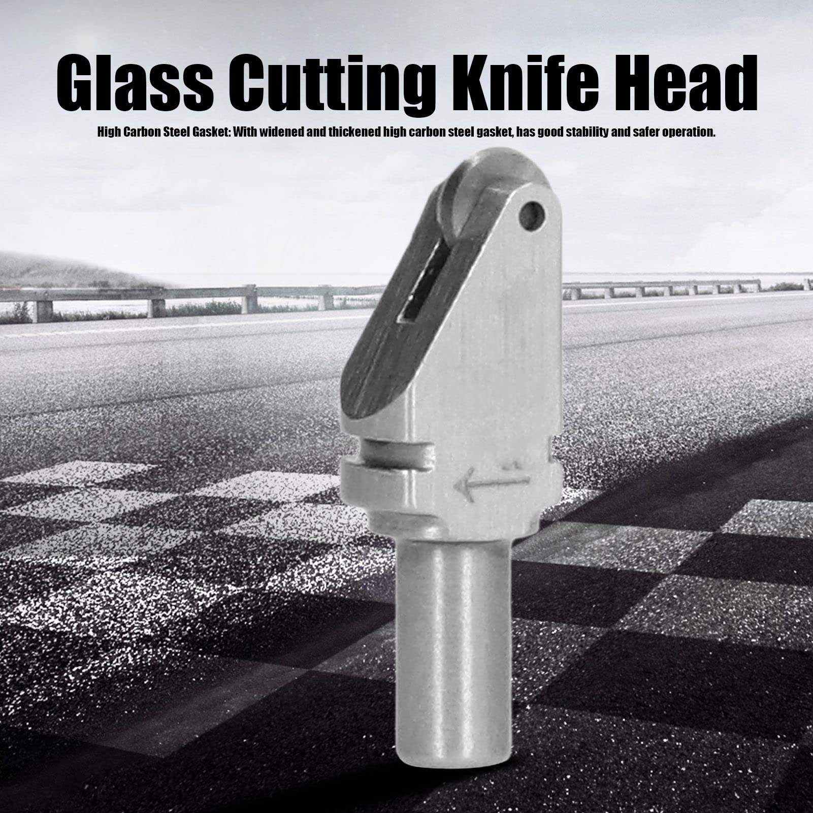 BORDSTRACT 4 Pièces Tête De Coupe De Verre, Remplacement De Tête De Couteau De Machine De Découpe Automatique Triangulaire En Acier Au Tungstène Pour Machines De Découpe De Verre(145°)