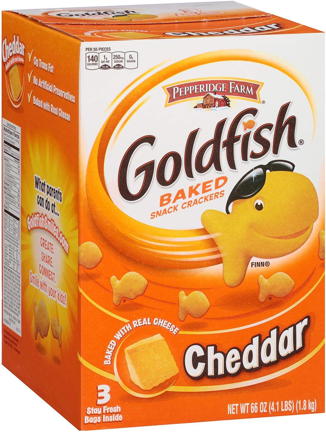 Pepperidge Farm Goldfish, Cheddar, 58-ounce box