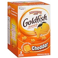 Vista 7 de Pepperidge Farm Goldfish Baked Snack Crackers, queso cheddar, 1 onza, paquete de 60