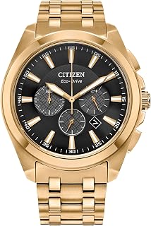 Men's Gold Eco-Drive Stainless Steel Watch CA4512-50E