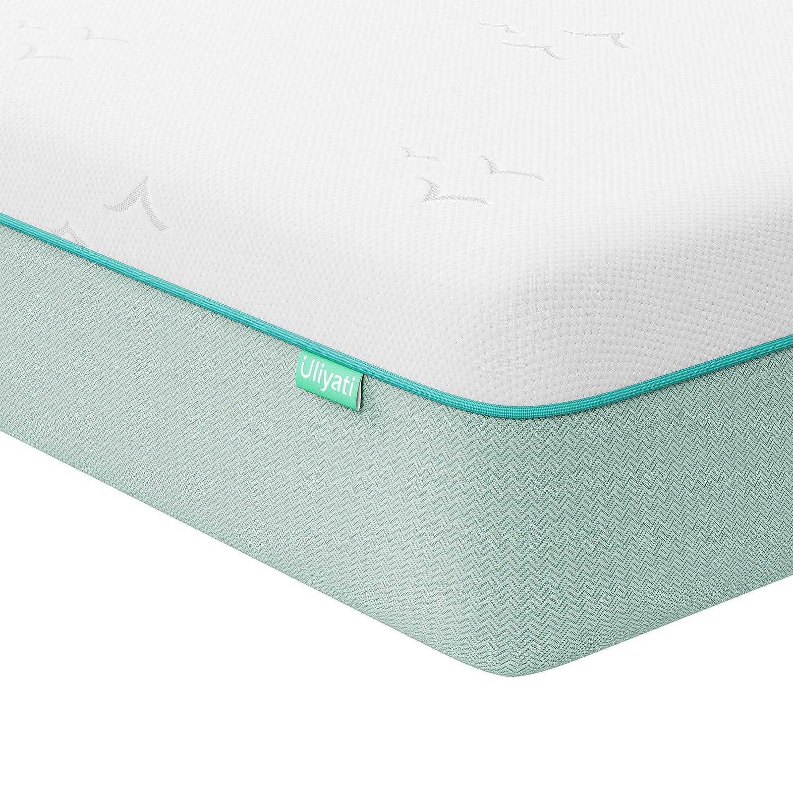 Uliyati Single Mattress with Gel & Bamboo Charcoal Foam, Single Memory Foam Mattress, Cool Sleep & Odor-Eliminating - Medium Firm, 90x190x26CM