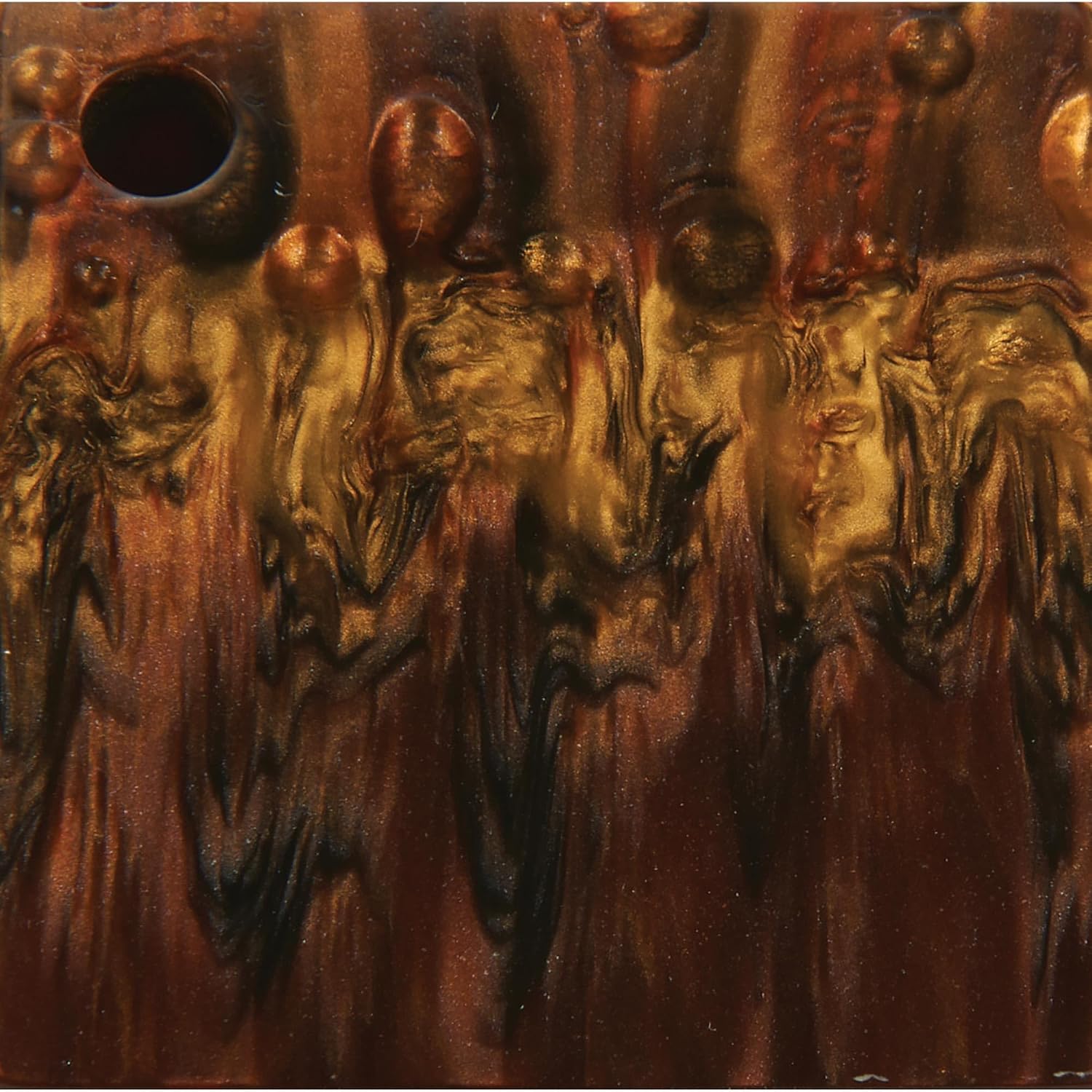 Woodriver Poly Resin Knife Scales 3/8" X 2" X 7" Tigers Eye Pair