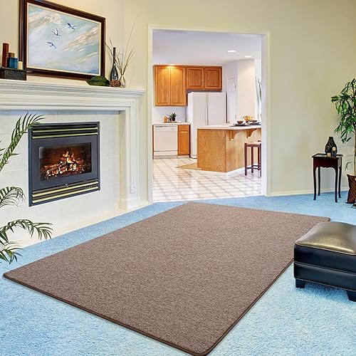 Miniatura 9 de Keeko Alfombras de área de 4 x 6 pies para sala de estar, alfombra suave y moderna de espuma viscoelástica para dormitorio, alfombra de interior