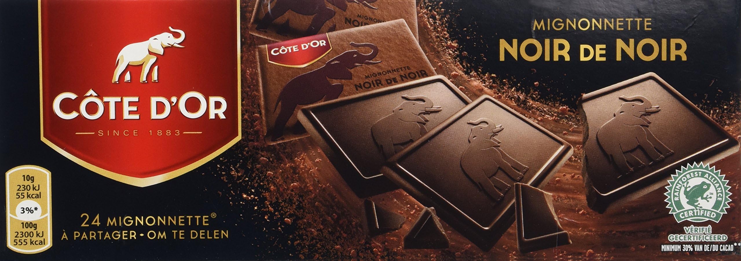 Mignonnette Extra Dark Chocolate (54% cacao) (Premium Belgium Chocolate) (8.5 Oz.)