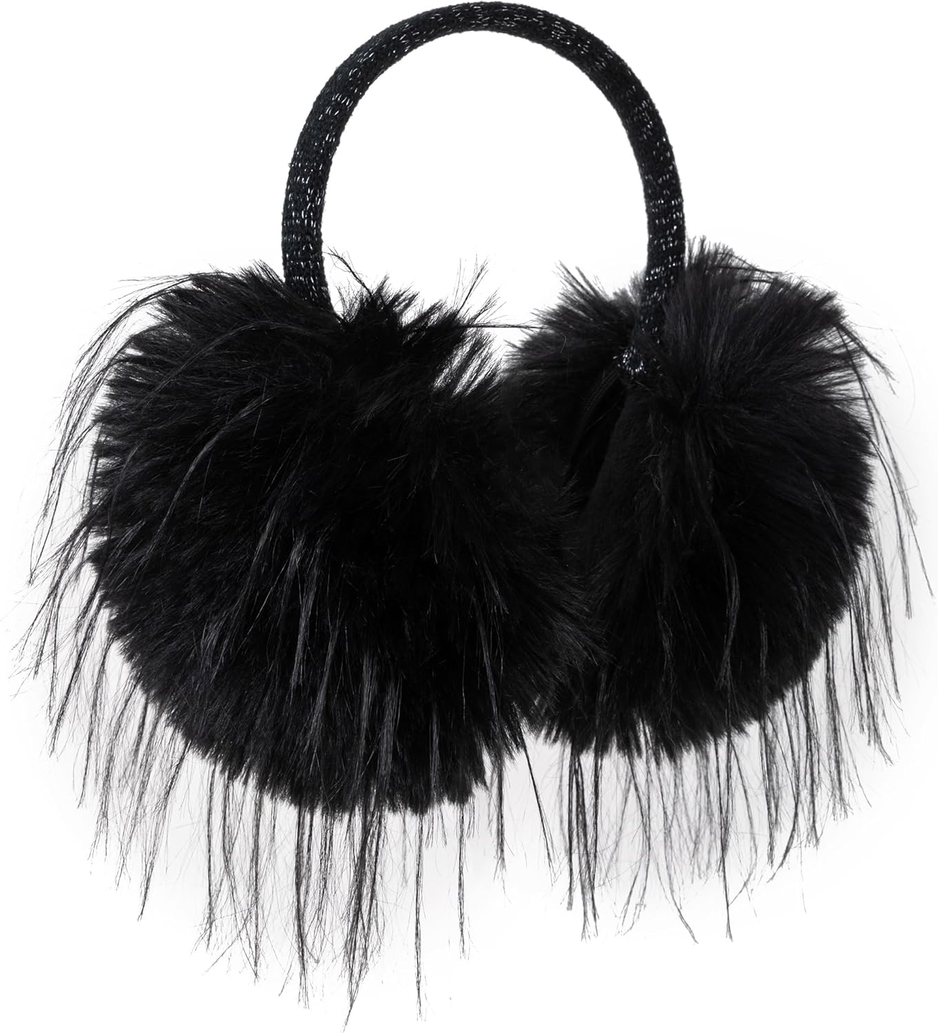 F Flammi Womens Earmuffs Winter Foldable Ear Warmers, Plush Faux Fur Ear Muffs for Cold Weather, Cozy Fluffy Ear Covers - Image 3