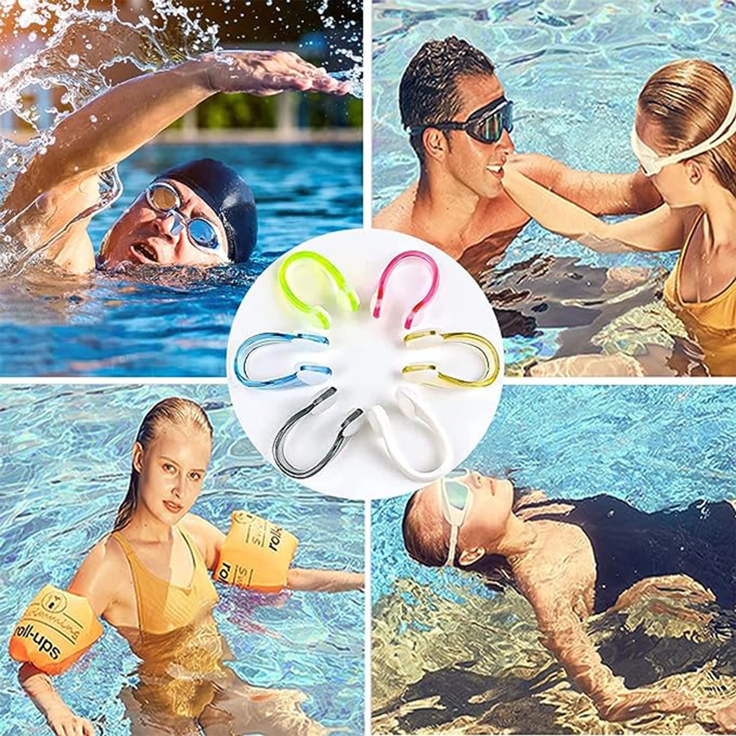 Ensemble De Natation : Pince-nez, Bouchons D'oreilles Et Lunettes