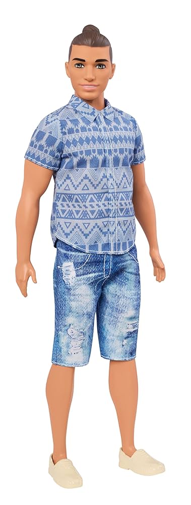 バービー　ケン Amazon.com: Barbie Ken Fashionistas Distressed Denim Doll