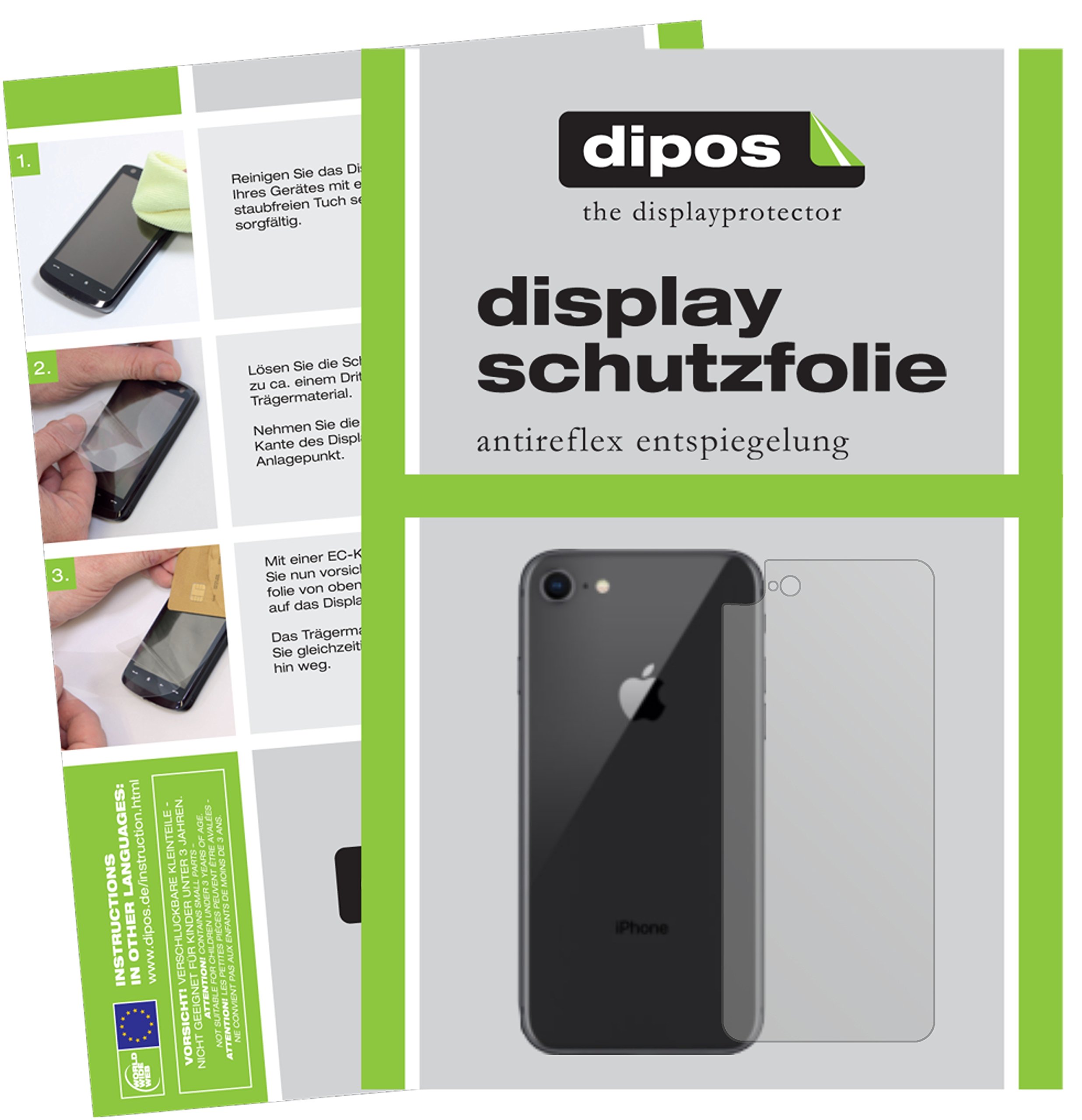 Dipos 6x Pellicola Protettiva Antiriflesso Per IPhone SE (2020) - Opaca, Anti-impronta, Made In Germany