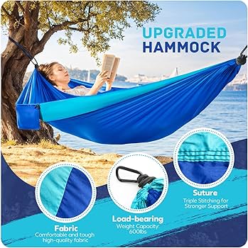 Amazon.com: Camping Hammock Lightweight, Portable Hammocks