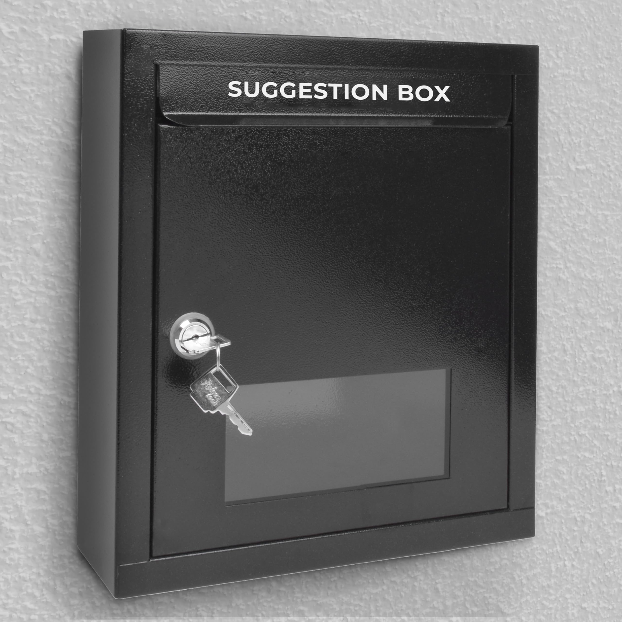 Planet All in one Letter Box/Multipurpose Box/Wall Mount Suggestion Box/Complaint Box/Tabletop Post Box/Donation Box/Letter Box for Home gate and Office use with Lock & Keys - (Black)