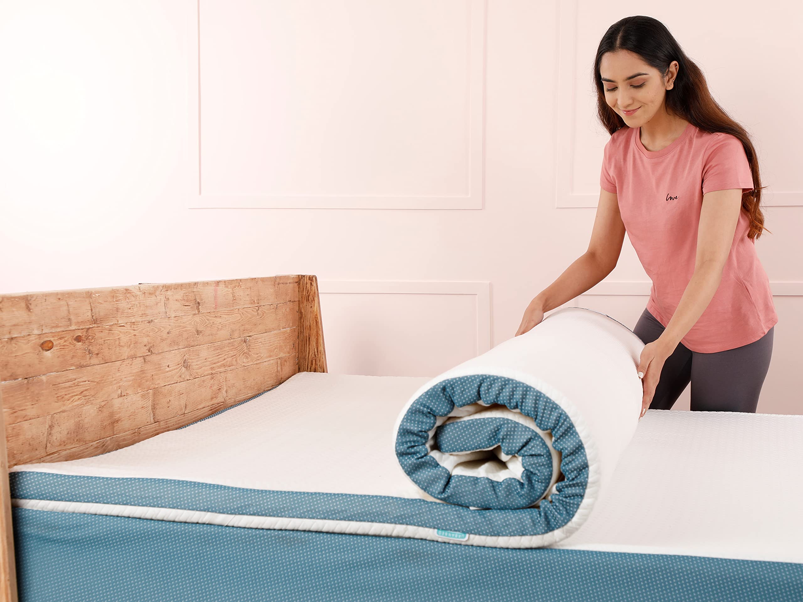 UrbanBed Cool Gel Memory Foam Mattress Topper King Size 72x72 | 2" Thick Bed Topper | Plush 3-Zone Design Mattress Pad | Ideal for Back & Side Sleepers | Premium UltraFresh Cover | 5 Years Warranty