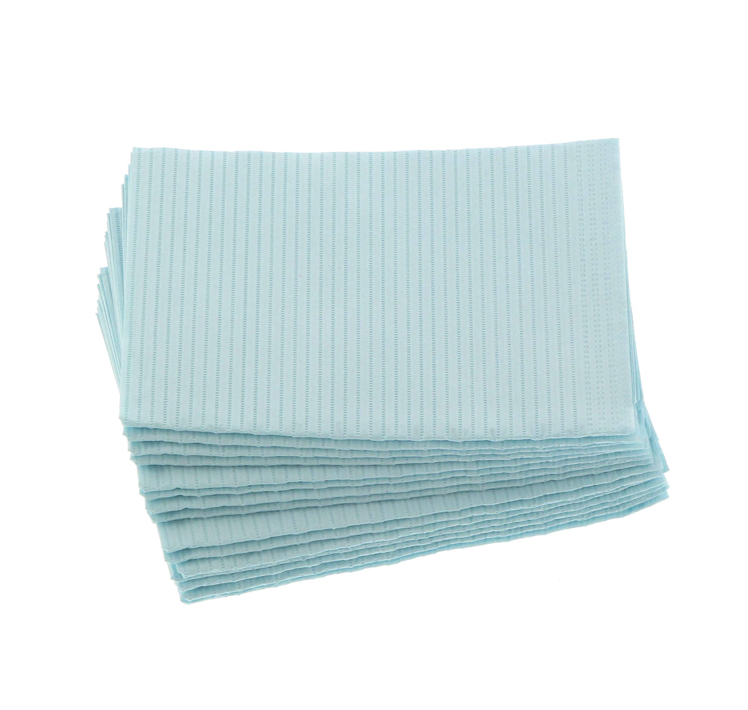Econoback Towels Blue 2 Ply Plus Poly 19 X 13 500/Case
