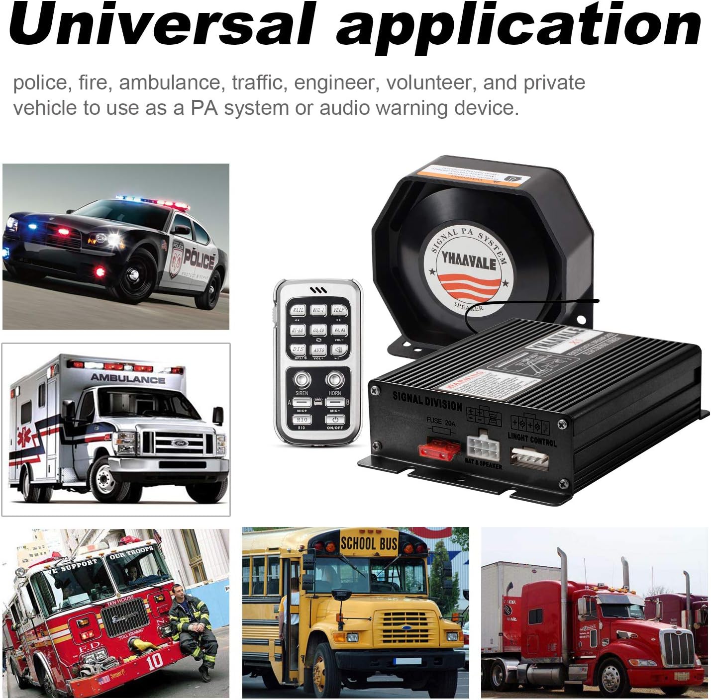 Prоduсt Dеаl YHAAVALE Car Electronic Emegency Siren,Black X5 Amplifier & Metal Ultra Slime Octagon Compact Flat Speaker,DC12V 100W Multi-Tones Wireless Remote Control with Mic Loudspeaker PA System Prоduсt Dеаl YHAAVALE Car Electronic Emegency Siren,Black X5 Amplifier & Metal Ultra Slime Octagon Compact Flat Speaker,DC12V 100W Multi-Tones Wireless Remote Control with Mic Loudspeaker PA System