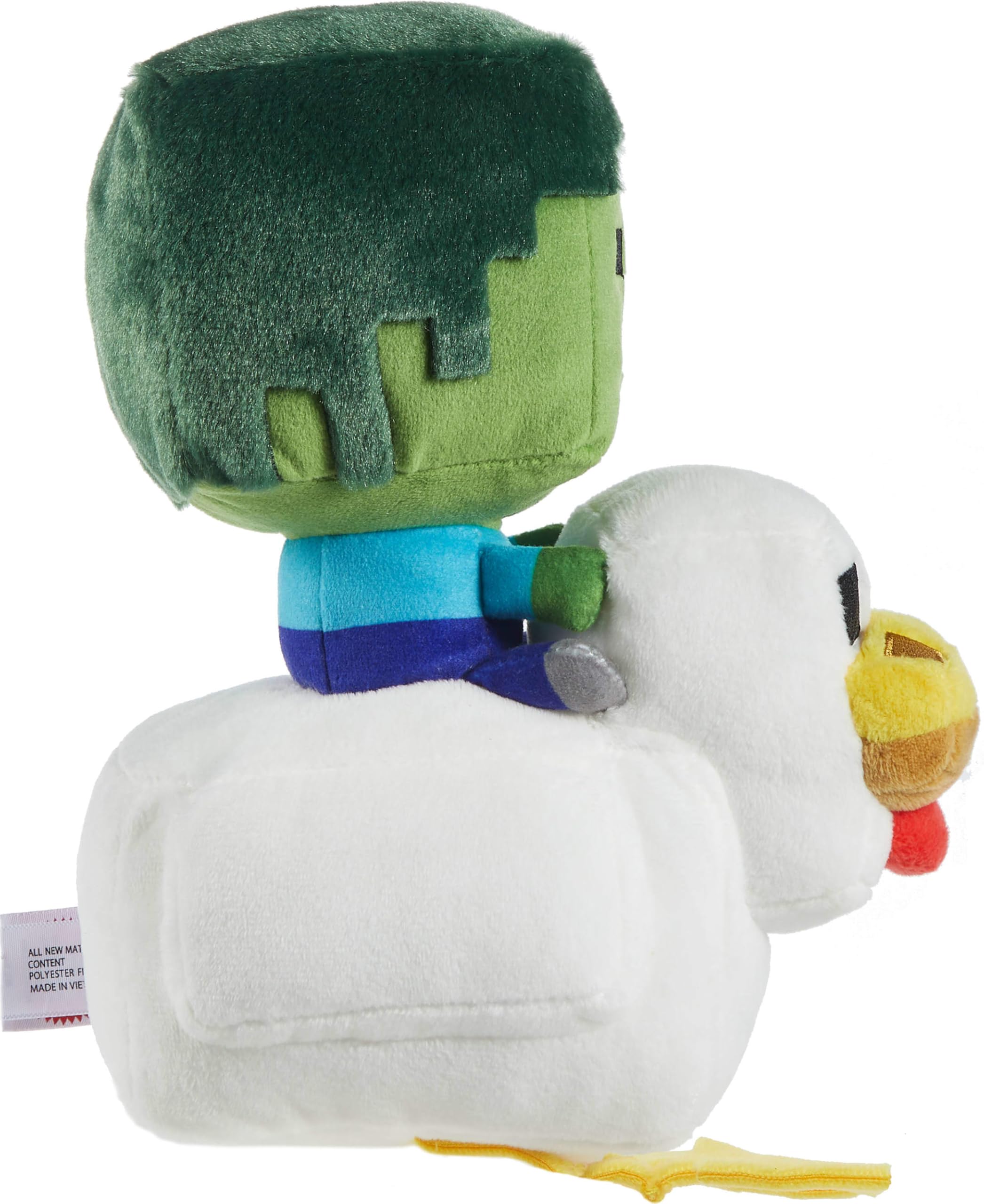 Mattel Minecraft Plush Zombie Chicken Jockey Toy Collectible Stuffed Animal 8-inch Soft Doll Inspired by Video Game Character product thumbnail 5