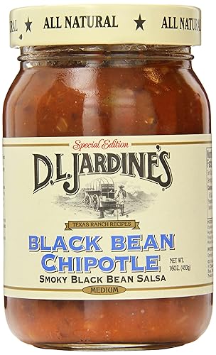 D.L. Jardine's Black Bean Chipotle Salsa, tamaño mediano, 15.98oz