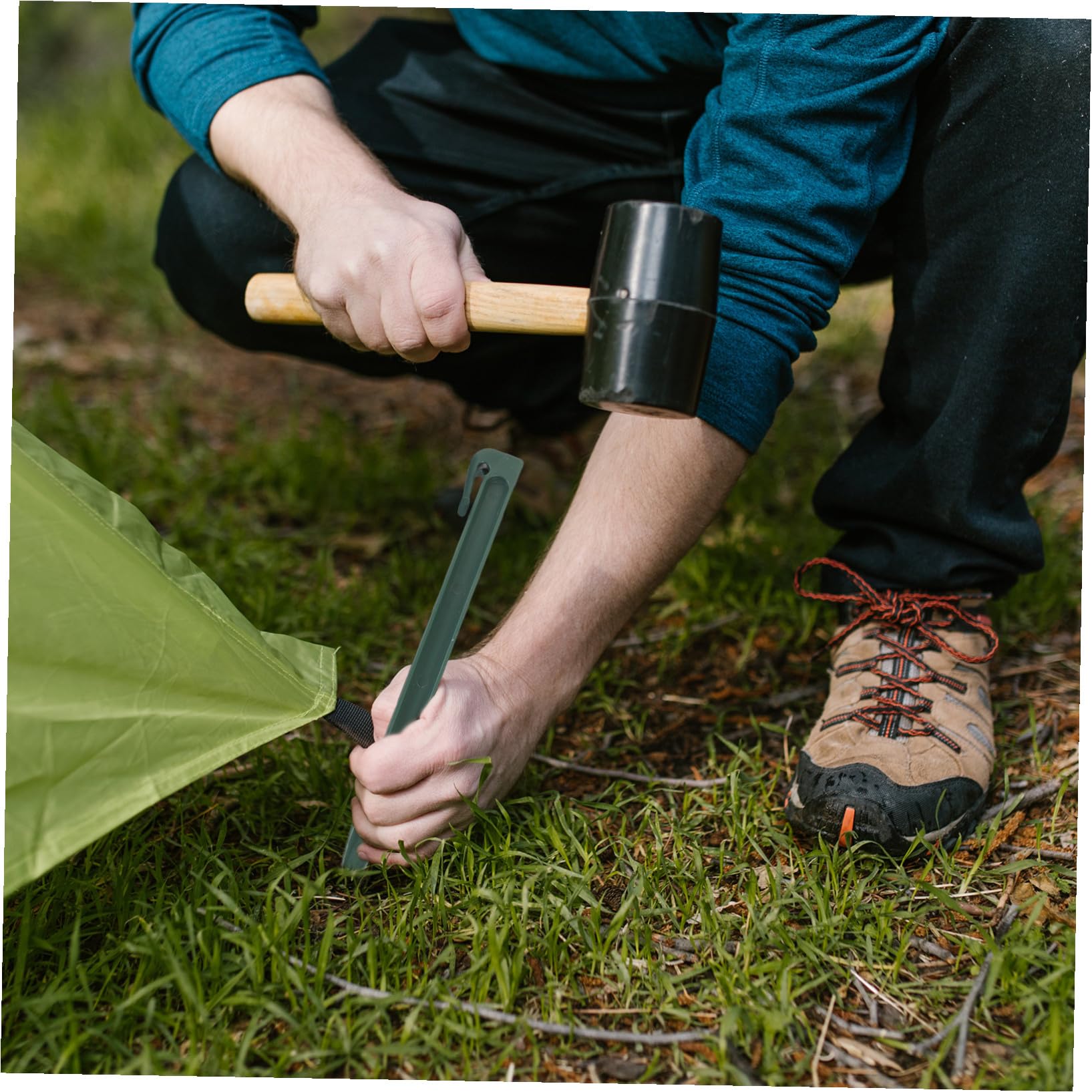 Gatuida 10pezzi Picchetti per Bordure da Giardino in Picchetti per Paesaggistica Fai da Te per Fissaggio Prato e Tessuti Resistenti e Riutilizzabili