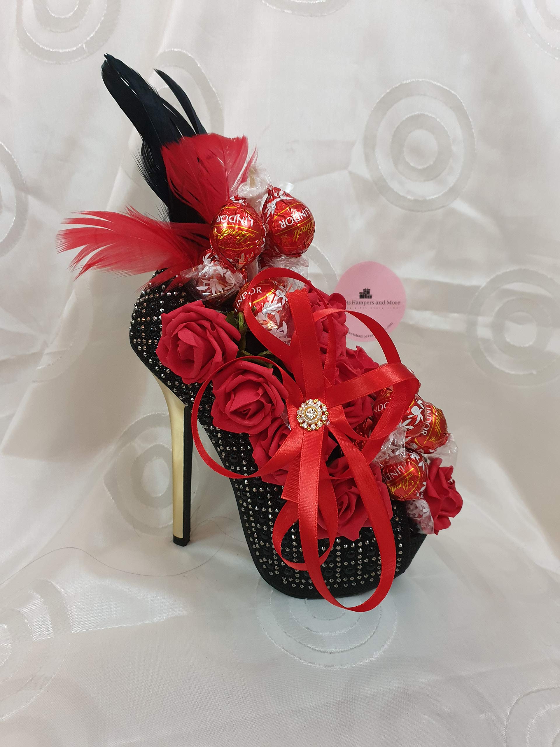 Baskets Hampers and More Chocolate Bouquet Stunning Heel Red - Sweet Gift Hamper