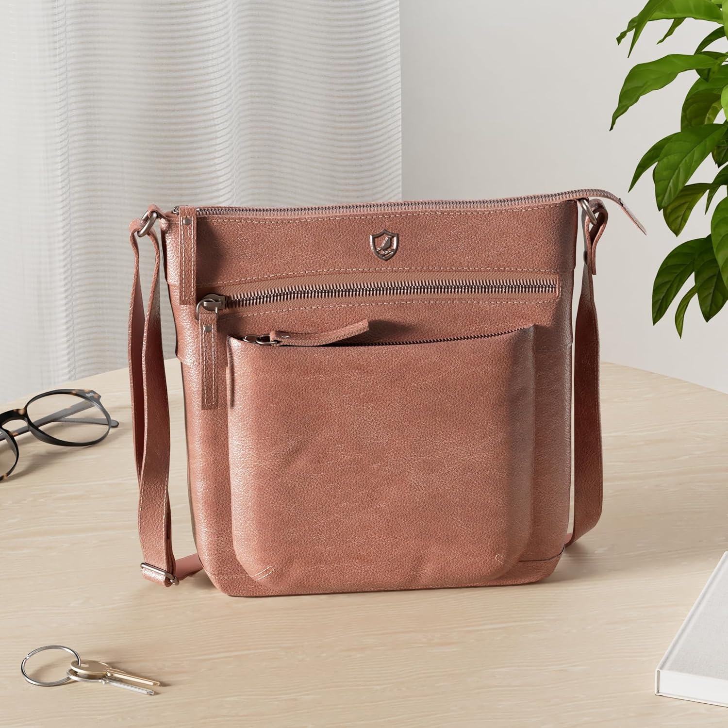 Small Leather Crossbody Bags for Women Vintage Purses & Handbags Travel Sling Shoulder Crossover - Image 2