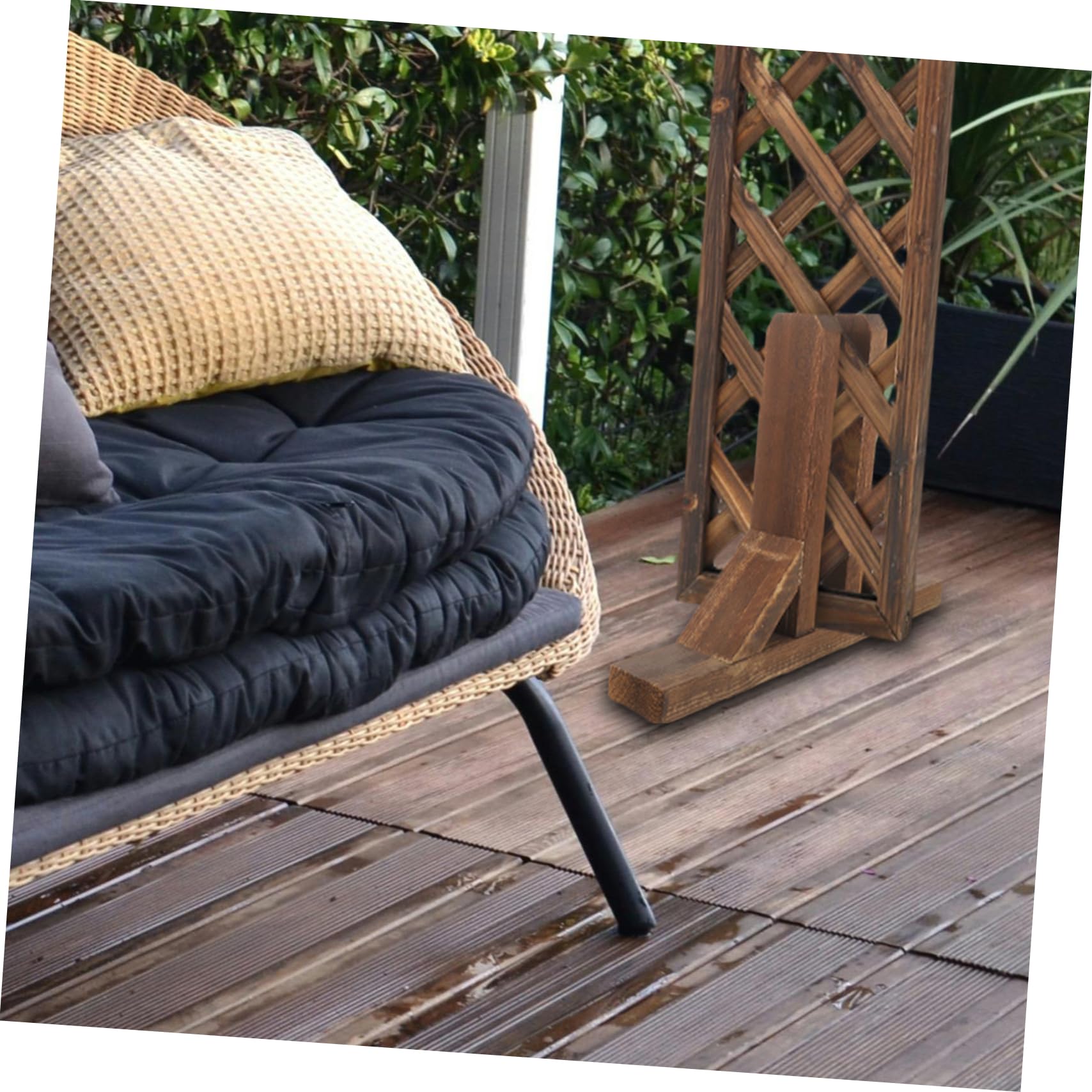 Soporte divisor de ambientes de madera maciza, soporte extraíble para oficinas, hoteles, restaurantes y más, base gruesa estable para un apoyo seguro y uso versátil