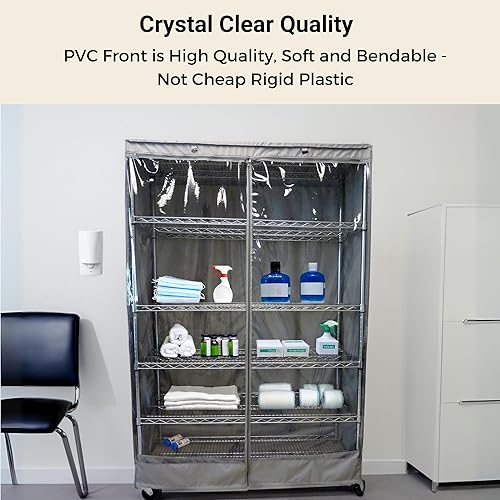 Miniatura 3 de Funda para unidad de estantería para almacenamiento, en tamaños múltiples, 2 tipos disponibles, Poliéster & Mezcla de poliéster