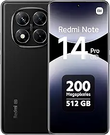 Smartphone Xiaomi Redmi Note 14 Pro 5G Midnight Black (Preto) 12GB RAM 512GB ROM NFC [ 24090RA29G ]