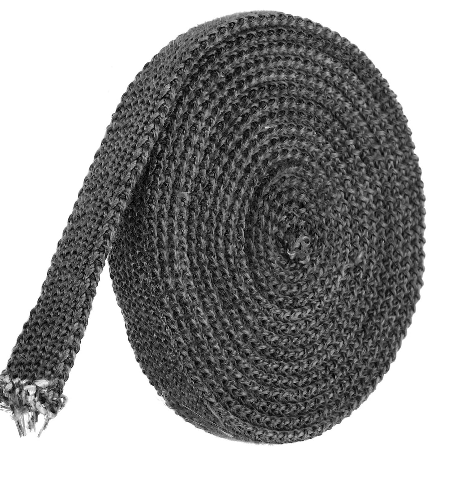 Hochtemperatur-Graphit-Fiberglas-Holzofendichtung – 1" x 1/8" x 118" Dichtungsseil for Kamin- und Ofentüren(3/4inx1/8inx118in)