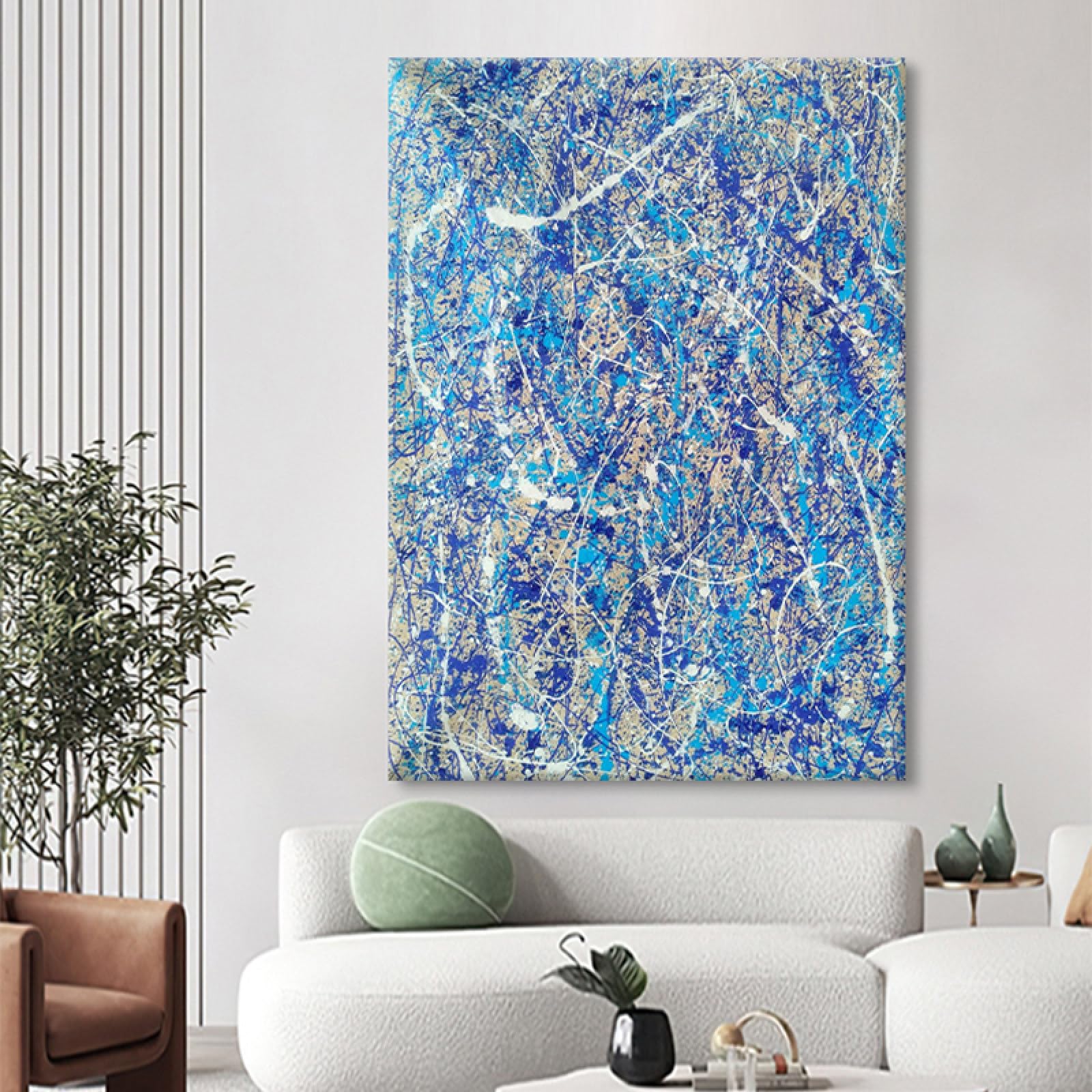 Art peinture à l'huile murale grande taille pour déco de luxe